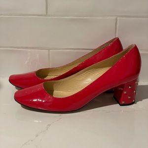 Kate Spade Patent Leather Pump in Red.